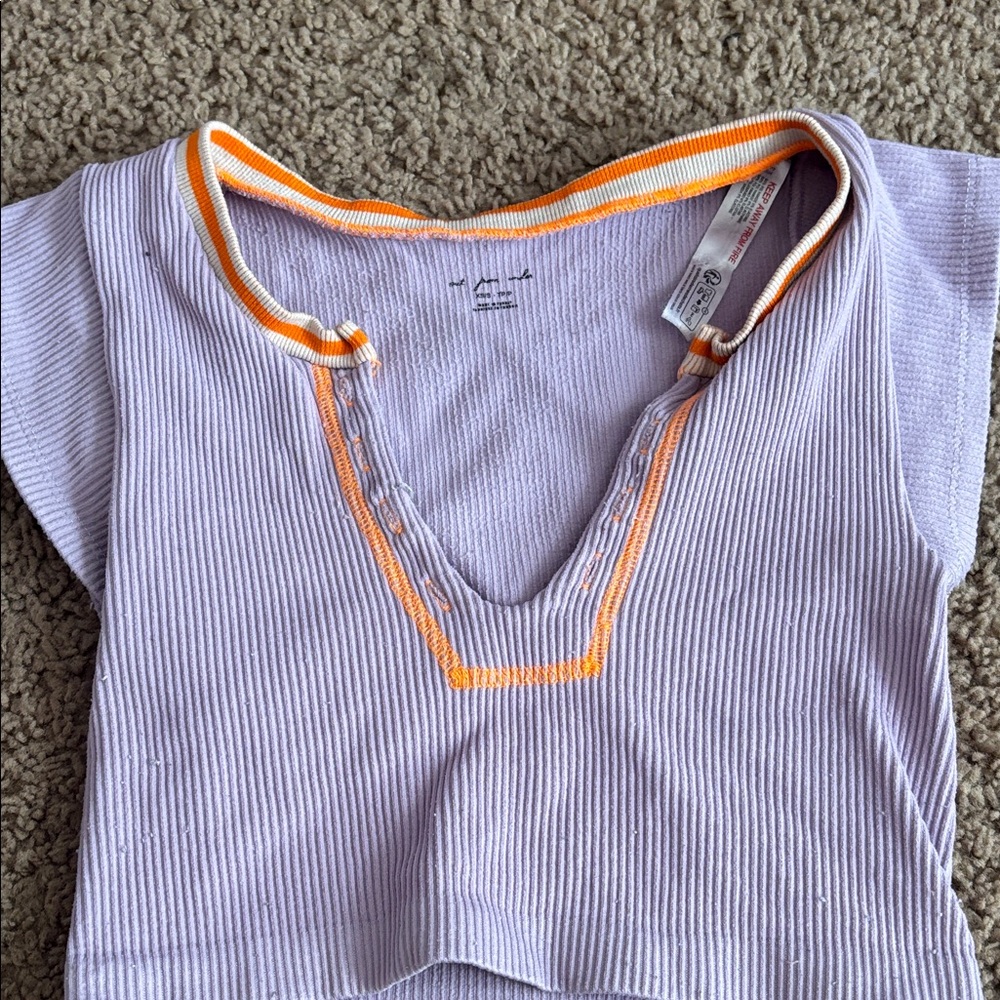 Urban Outfitters Lilac and Orange Kids Tee